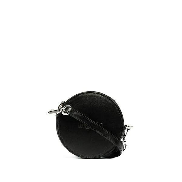 エムエスジイエム レディース ハンドバッグ バッグ Logo-embossed circular mini bag Black｜asty