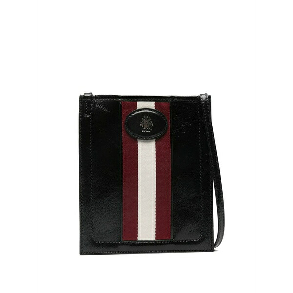 バリー メンズ ショルダーバッグ 御徒面子 Stripe-design messenger bag Black