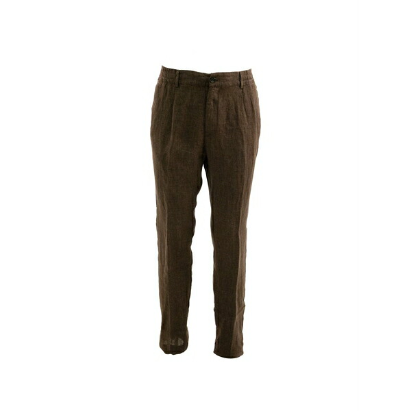 クルーナ メンズ カジュアルパンツ ボトムス Tapered trousers Brown|asty