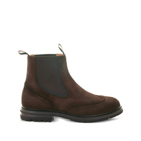 ヘンダーソン・ブラッコ メンズ ブーツ シューズ Suede ankle boots Brown