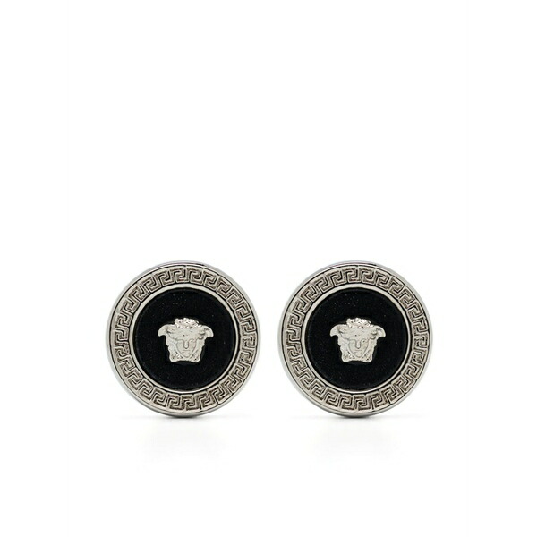 ヴェルサーチ メンズ ピアス・イヤリング 付属物 Medusa stud earrings Silver