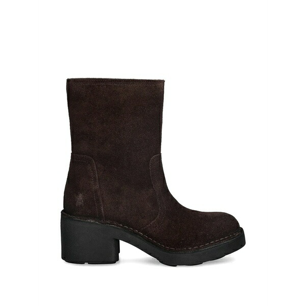 飛球英国の首都 レディース ブーツ シューズ Block-heel ankle boots Brown