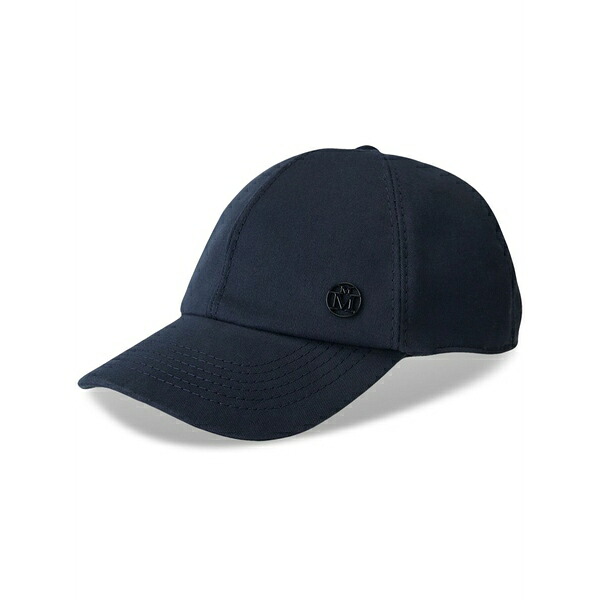 メゾンミッシェル  メンズ 鳥打ち帽 付属物 Tiger cotton logo-plaque cap Blue