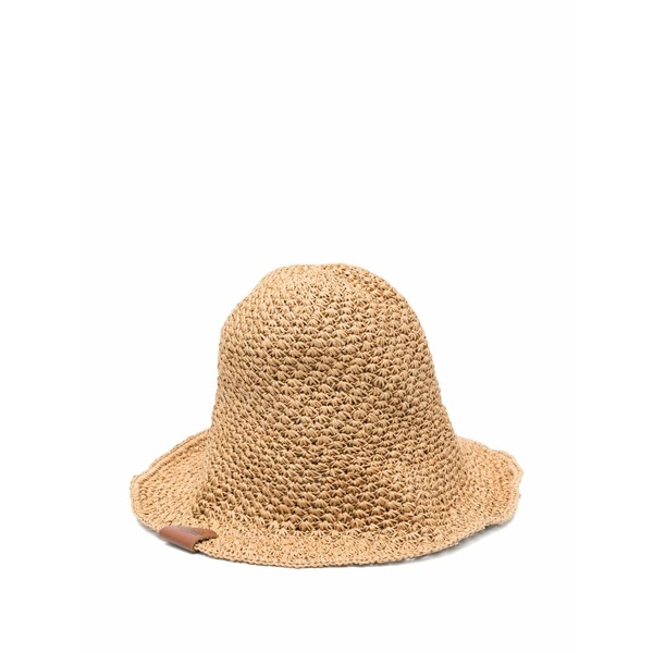 ラスランバジンスキー レディース 鳥打ち帽 付属物 Straw bucket hat Neutrals