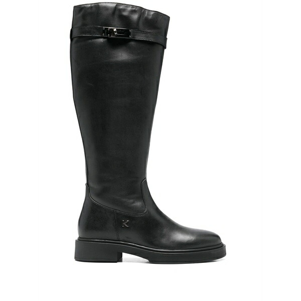 キーズ レディース ブーツ シューズ Buckle strap boots Black｜asty