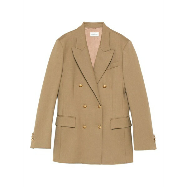 パロッシュ レディース 上衣＆上衣 アウター Double-breasted stretch-wool blazer Neutrals