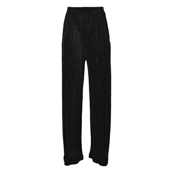ソロトレ レディース 心地好いズボン下 ボトムス Pleated trousers Black