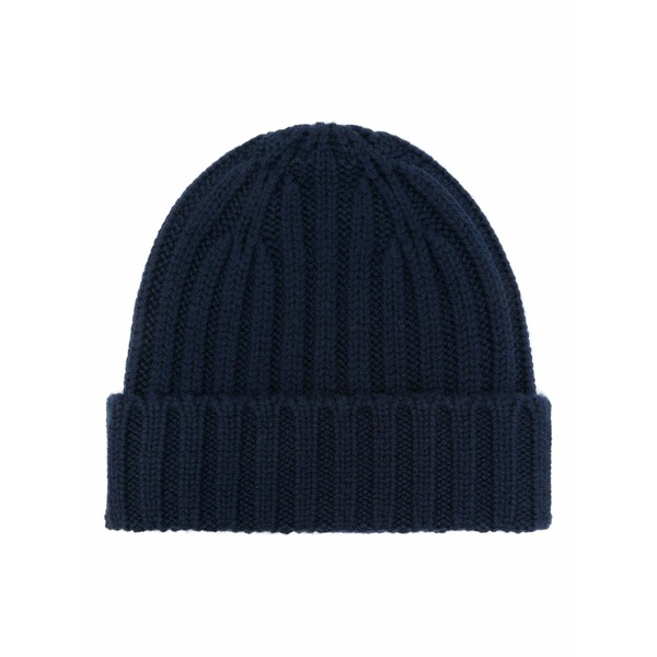 アスペジ メンズ 鳥打ち帽 付属物 Virgin wool beanie Blue