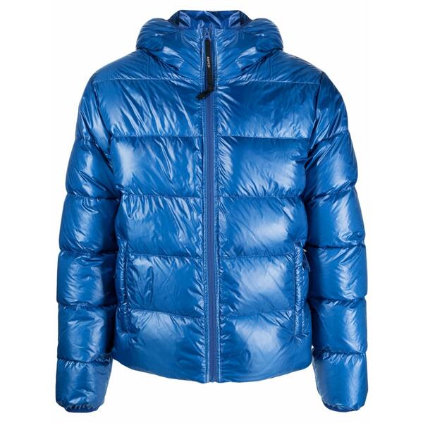 アスペジ メンズ ジャケット＆ブルゾン アウター Hooded padded jacket Blue｜asty