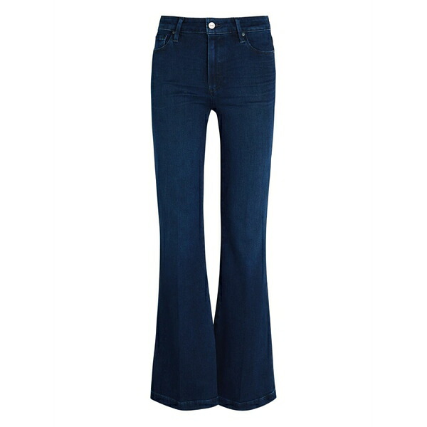 ペイジ レディース デニムパンツ ボトムス Button-fastening flared jeans Blue｜asty