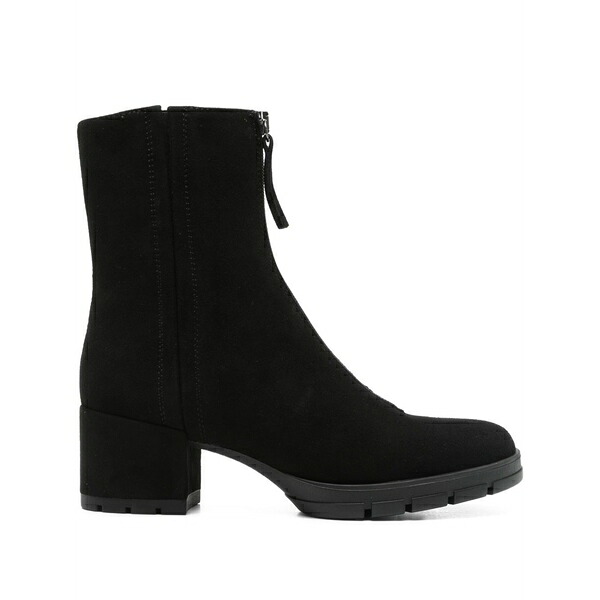 ウニサ レディース ブーツ シューズ 50粍 zip-front block-heel ankle boots Black