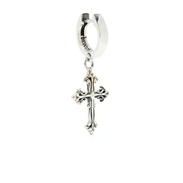 エマニュエレ ビコッキ メンズ ピアス・イヤリング 佩び物 Cross pendant single earring Silver