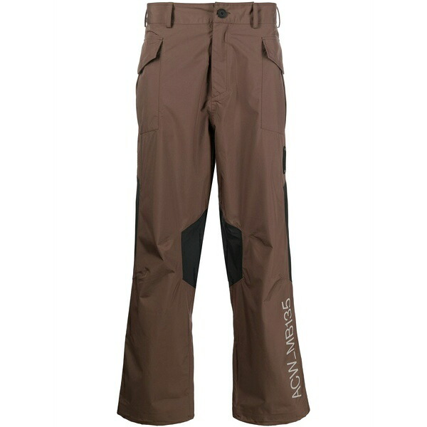 アコールドウォール メンズ カジュアルパンツ ボトムス Straight-leg cargo trousers Brown|asty