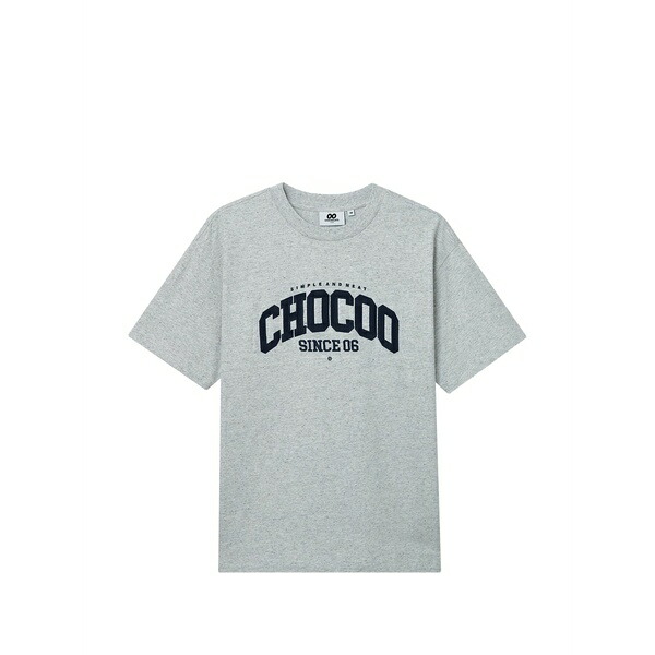 チョコレート レディース Tシャツ トップス Appliqu茫漏 t-shirt Grey|asty
