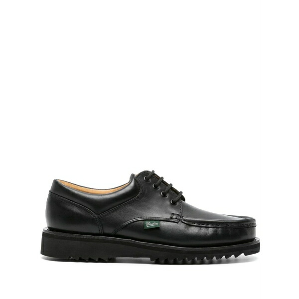 パラブーツ メンズ スニーカー シューズ Thiers leather derby shoes Black