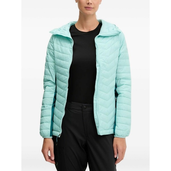 コロンビア レディース ジャケット＆ブルゾン アウター Quilted hooded jacket Blue｜asty