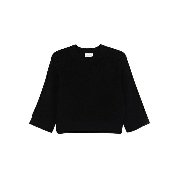 フォルテ フォルテ レディース 編み物\u0026スウェーター アウター Raglan-sleeve cropped sweater Blue
