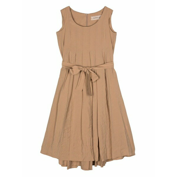ブランカ ヴィータ レディース ワンピース トップス Sleeveless pleated midi dress Neutrals｜asty