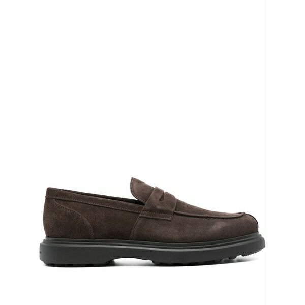 スチュアート ワイツマン メンズ スリッポン・ローファー シューズ Suede loafers Brown
