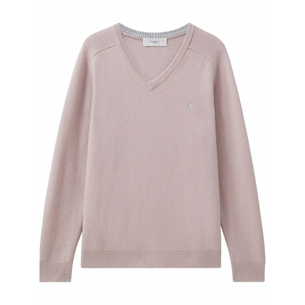 プリングル オブ スコットランド メンズ 編み物\u0026プルオーバー アウター Wool v-neck sweater Pink
