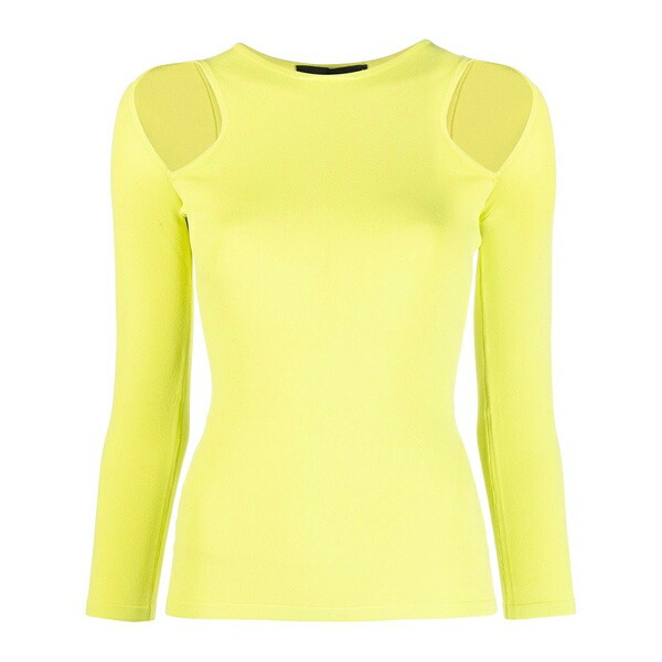 ディースクエアード レディース プルオーバー トップス Shoulder cut-out knit top Yellow