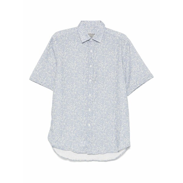 カナーリ メンズ シャツ トップス Printed shirt Blue｜asty