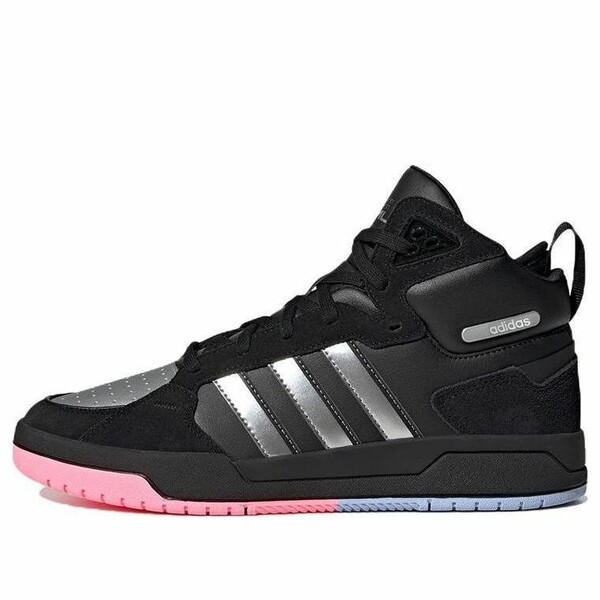 adidas アディダス メンズ スニーカー 【adidas Neo 100DB Mid Basketball Shoes 'Black Metallic Silver' ID1841】 サイズ US_6.5(24.5cm)｜asty