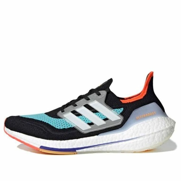adidas アディダス メンズ スニーカー 【adidas Ultra Boost 21 Running Shoes 'Black White Pulse Aqua' S23867】 サイズ US_6.5(24.5cm)｜asty