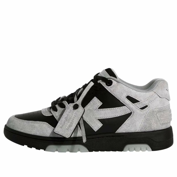 Off-White オフホワイト メンズ スニーカー 【Off-White Out Of Office "OOO" Low Tops 'Light Grey Black Suede' OMIA189S25LEA0070510】 サイズ US_11(29.0cm)|asty