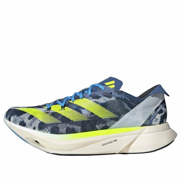 adidas アディダス メンズ スニーカー 【adidas Adizero Adios Pro 3 'Crystal White Lucid Lemon Blue' IG6441】 サイズ US_5(23.0cm)|asty