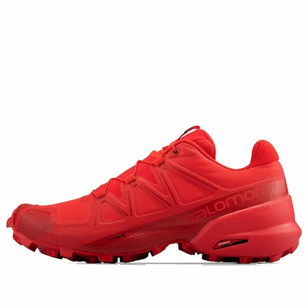 SALOMON サロモン メンズ スニーカー 【SALOMON Speedcross 5 'Red' 406843】 サイズ US_8.5(26.5cm)|asty