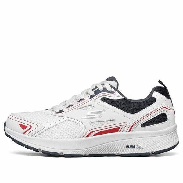 Skechers スケッチャーズ メンズ スニーカー 【Skechers Go Run Consistent White/Black/Red 220081-WNVR】 サイズ US_9(27.0cm)|asty