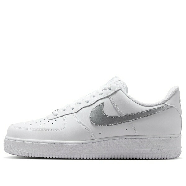 Nike ナイキ メンズ スニーカー 【Nike Air Force 1 Low '07 'White Metallic Silver' FJ4146-134】 サイズ US_9.5(27.5cm)|asty