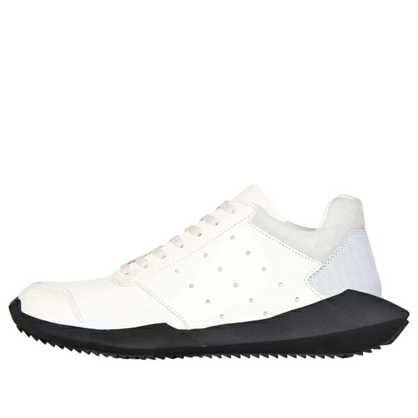 adidas アディダス メンズ スニーカー 【adidas Rick Owens x Tech Runner 'White Black' B35084】 サイズ US_8(26.0cm)｜asty