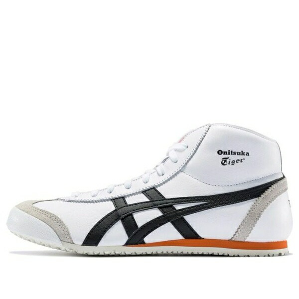 Onitsuka Tiger オニツカタイガー メンズ スニーカー 【Onitsuka Tiger Mexico Mid Runner \'White Black Orange\' 1183A335-101】 サイズ US_7(25.0cm)|asty