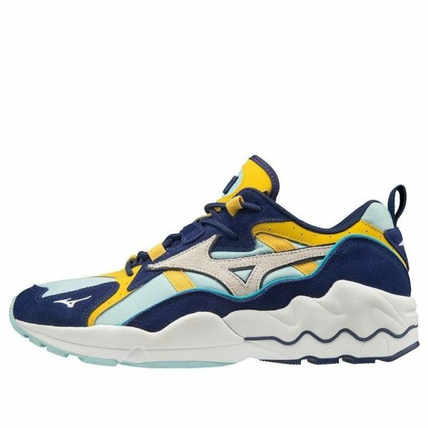 Mizuno ミズノ メンズ スニーカー 【Mizuno Wave Rider 1 OG 'Dark Blue Yellow White' D1GA193214】 サイズ US_5.5(23.5cm)｜asty 27,820円