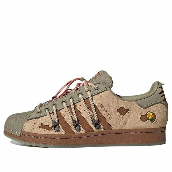 adidas アディダス メンズ スニーカー 【adidas originals Superstar x melting sadness 'Green Brown' H06340】 サイズ US_12.5(30.5cm)｜asty