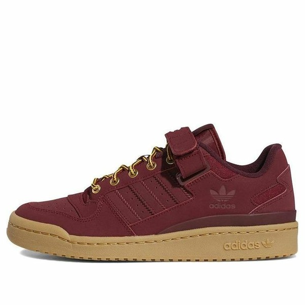 adidas アディダス メンズ スニーカー  【adidas Forum Low \u0027Collegiate Burgundy Gum\u0027 GX7077】  大いさ US_12(30.0糎) 靴-スニーカー