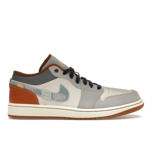 Jordan ジョーダン メンズ スニーカー  【Jordan 1 Low SE Phantom Repaired Denim Swoosh】  大きさ US_M_14 Phantom/Off White/Coconut Milk/Amber Brown/Star Blue