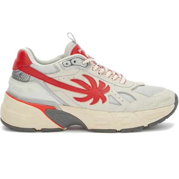 Palm Angels パーム・エンジェルス メンズ スニーカー  【Palm Angels The Palm Runner Beige Red】  大いさ EU_42(27.0糎) Beige/Red
