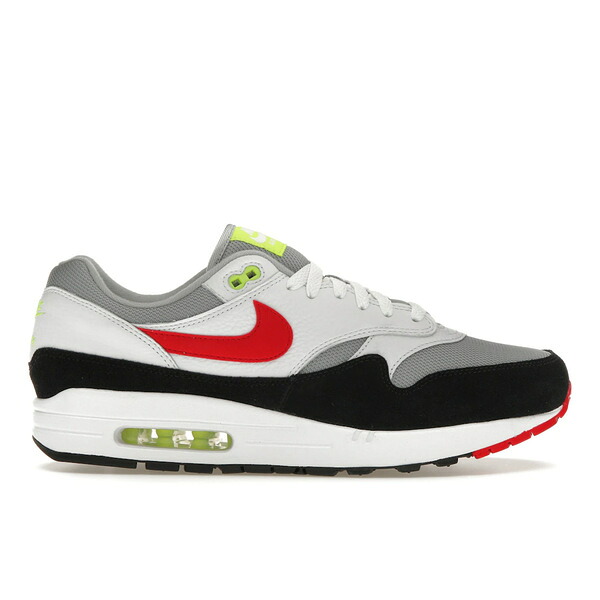 Nike ナイキ メンズ スニーカー  【Nike Air Max 1 Chili Volt】  大きさ US_12(30.0珊) White/University Red/Black/Volt/Neutral Grey