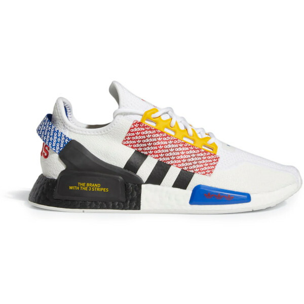 adidas アディダス メンズ スニーカー  【adidas NMD R1 V2 Logo Print Cloud White Multi】  大いさ US_11.5(29.5糎) Cloud White/Core Black/Active Gold