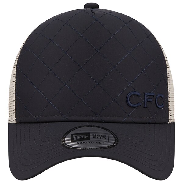 ニューエラ メンズ 帽子 アクセサリー Chelsea New Era Quilted Trucker Snapback Hat Navy White  最大70%OFFクーポン