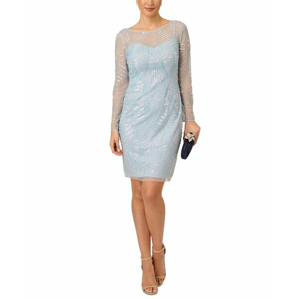 アドリアナ パペル レディース Sheath Women's Long-Sleeve ワンピース 