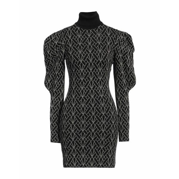 【送料無料】 エリザベスフランキ レディース ワンピース トップス Mini dresses Black|asty
