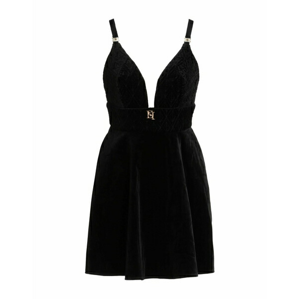 【送料無料】 エリザベスフランキ レディース ワンピース トップス Mini dresses Black｜asty