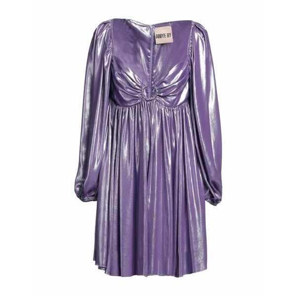 【送料無料】 アニエバイ レディース ワンピース トップス Mini dresses Purple