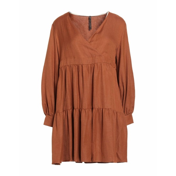 【貨物輸送無料】 マニラグレース レディース 衣装 トップス Mini dresses Brown