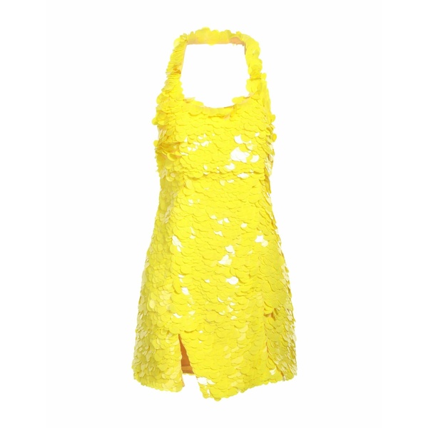 【送料無料】 ジ アティコ レディース ワンピース トップス Mini dresses Yellow｜asty