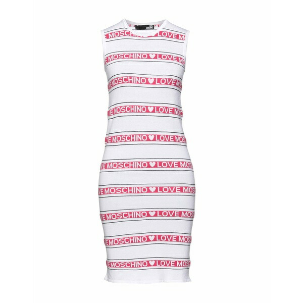 【送料無料】 モスキーノ レディース ワンピース トップス Mini dresses White